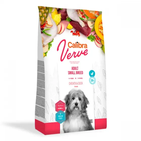 Disponibil imediat Calibra Dog Verve GF Adult Small Chicken & Duck 6 kg