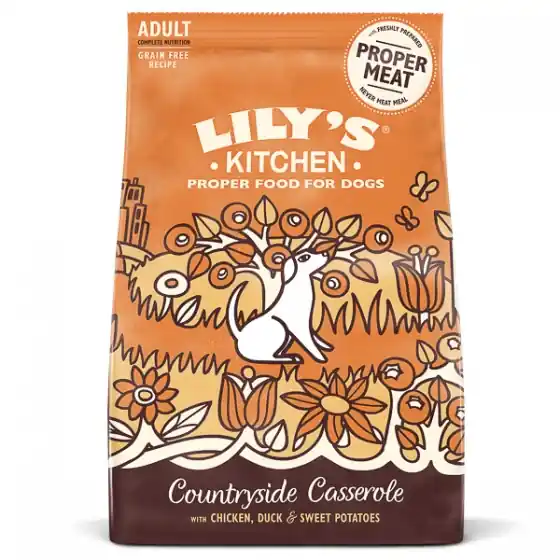 Cumpărături sigure Lily's Kitchen for Dogs Chicken & Duck Countryside Casserole Adult Dry Food 2.5 kg
