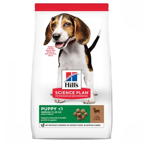 Hill's SP Canine Puppy Medium Lamb and Rice 2.5 kg Reducere specială