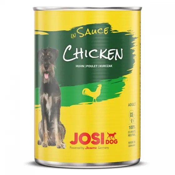Disponibil imediat JosiDog Chicken in Sauce 12x415 g