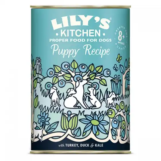 Lichidare de stoc Lily's Kitchen for Dogs Puppy Recipe with Turkey, Duck and Kale 400 g