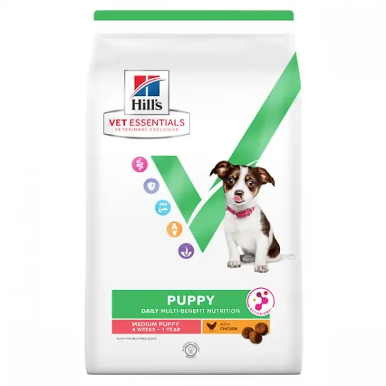 Hill's VE Canine Puppy ActivBiome+ Medium Chicken 8 kg Promoție