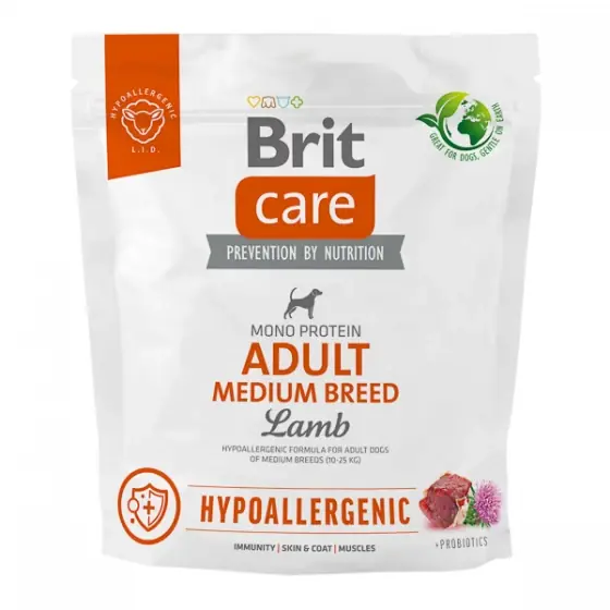 Ofertă exclusivă Brit Care Dog Hypoallergenic Adult Medium Breed 1 kg