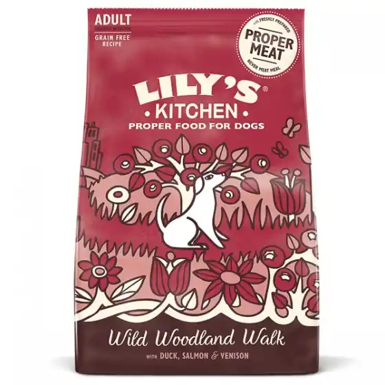 Lily's Kitchen Dog Duck, Salmon and Venison Wild Woodland Walk Adult Dry Food 12 kg Comandă acum