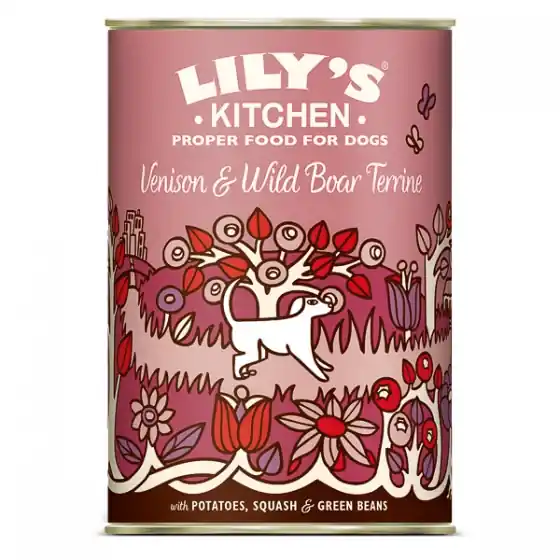 Lily's Kitchen for Dogs Venison and Wild Boar Terrine 400 g Comandă acum