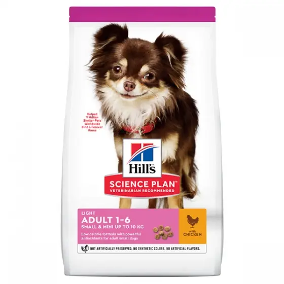 Hill's SP Canine Adult Small and Mini Light Chicken 6 kg Ofertă limitată