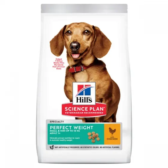 Doar azi Hill's SP Canine Adult Perfect Weight Small and Mini Chicken 1.5 kg