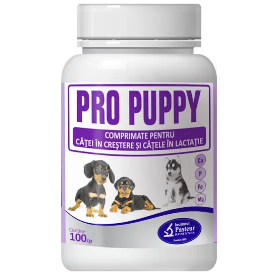 Supliment nutritiv pentru caini Pro-Puppy, 100 tablete Reducere de preț
