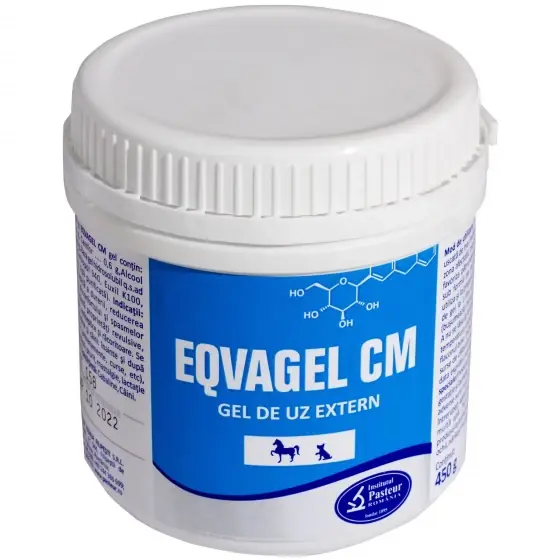 Noutate Gel antiinflamator pentru caini si cabaline Eqvagel CM, 450 g