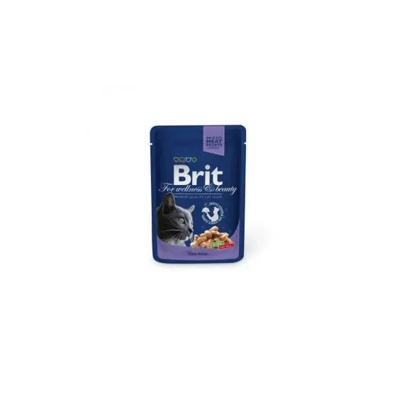 Cumpără online Hrana umeda pentru pisici, Brit Premium Cat, cod, set 6 x 100 gr