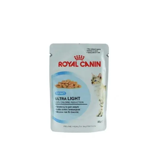 Hrana umeda pentru pisici, Royal Canin Feline Health Nutrition Ultra Light , 85 g, set de 6 buc Promoție