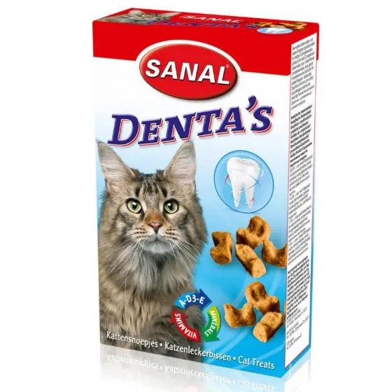 Recompense pentru pisici, Sanal Cat Dentas 75 g Cumpără online