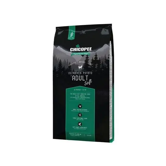 Plată sigură Hrana uscata pentru caini Chicopee Holistic Nature Line Soft Adult Strut si Cartofi 12 kg
