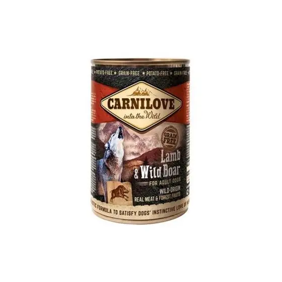Preț redus Hrana umeda pentru caini Carnilove Wild Meat, Miel & Porc mistret, 5 x 400 g