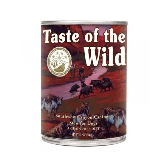 Reducere de preț Hrana umeda pentru caini, Taste Of The Wild Southwest Canyon, Conserva 4 x 390 gr