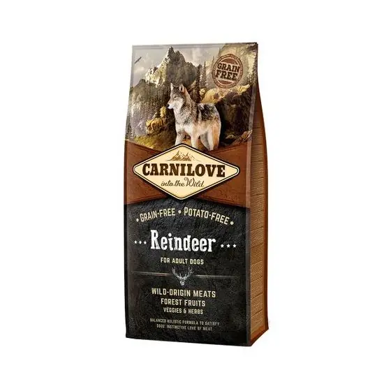 Mai ieftin Hrana uscata pentru caini Carnilove, Adult, Ren, 12 Kg
