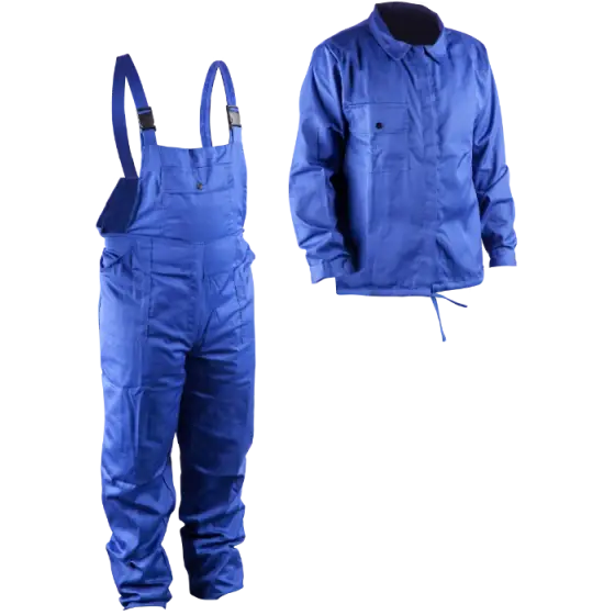 Costum Albastru Haina si Pantalon cu Pieptar - M: 56; Ofertă limitată
