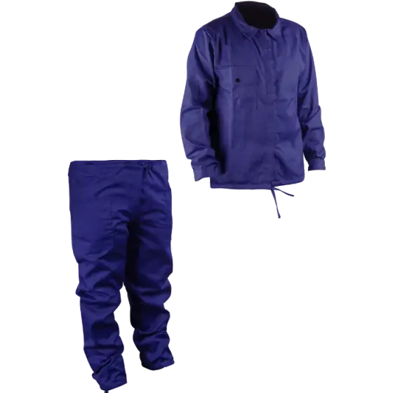 Costum Bleumarin Haina si Pantalon Simplu - M: 58; Ofertă exclusivă