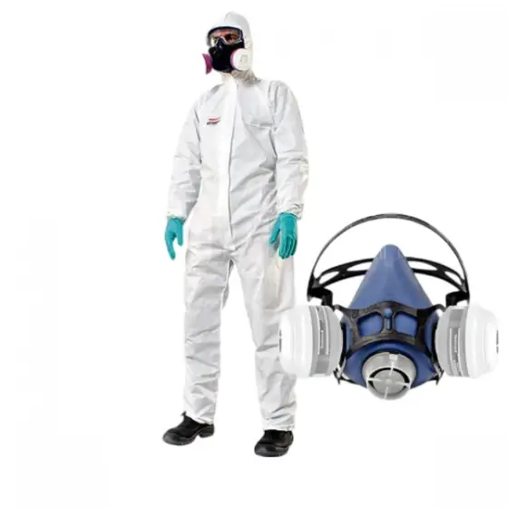 Nu rata Kit Honeywell VALUAIR - Semimasca Honeywell Valuair + 1 set de filtre ABEK + 1 Combinezon antichimic MUTEX, marimea L (50-52)
