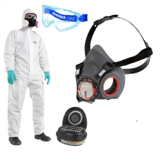 Set echipament pentru dezinfectii, dezinsectii, tratamente in agricultura, pesticide, fitosanitare KIT JSP ABEK1P3 + MUTEX + Swiss One, marimea 2XL (54-56) Reducere