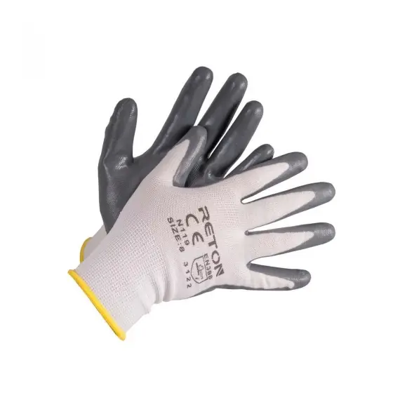 Retur ușor Mănuși cu peliculă gri prehensiune marită HS-04--001 BabblerLight/ N119 blister, 8