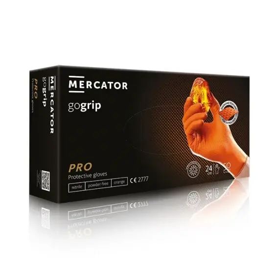 Comandă acum Mănuși nitril GOGRIP orange, XL, 50 buc