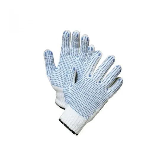 Mănuși tricot cu picou dublu (aplicații PVC pe ambele fețe) HS-04-006 Ofertă limitată
