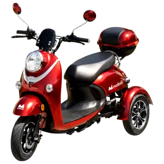 Ofertă exclusivă Triciclu electric persoane Goe TRP800, autonomie 50 km, 800 W, rosu