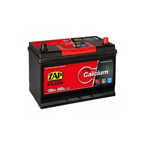 Baterie auto 100Ah Zap Plus Japan Car, 303x175x220, 680A, 12V, polaritate normala Mai ieftin