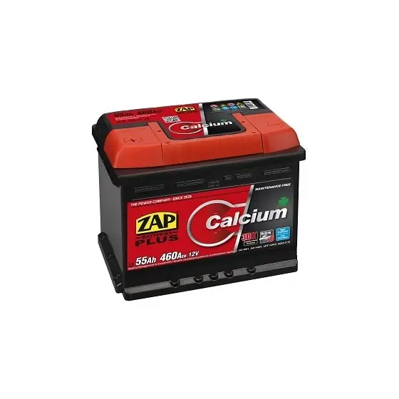 Plată sigură Baterie auto 55Ah Zap Plus, 242x175x190, 460A, 12V