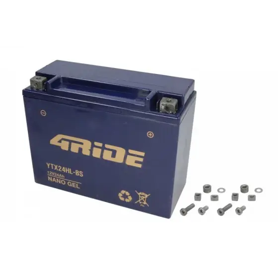 Promoție Acumulator Pornire 4 RIDE 12V YTX24HL-BS 4RIDE GEL