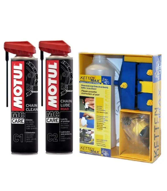 Disponibil imediat KETTENMAX & MOTUL - Kit curatare + ungere lant, varianta ROAD