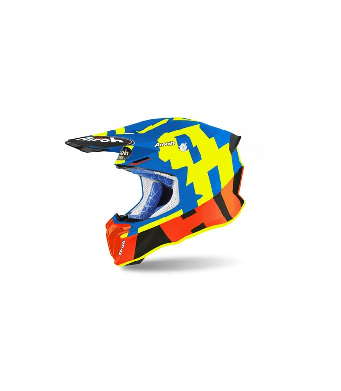 Casca Airoh Wraap Raze Blue Gloss Ofertă de sezon