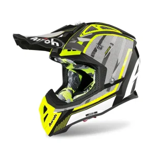 Casca Enduro - Mx Airoh Aviator 2.3 Glow Chrome Galben Cumpără online