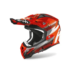 Super ofertă Casca Enduro - Mx Airoh Aviator 2.3 Novak Crom Portocaliu