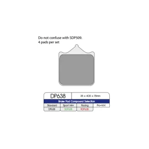 Plăcuțe de frână standard din metal sinterizat Doar azi