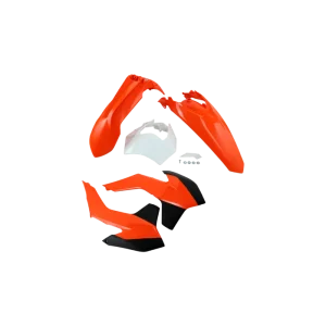 Kit complet caroserie Ktm Alb, Portocaliu, Negru Plată sigură