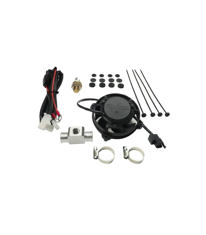 Piese EXED® – Kit universal cu ventilator radiator Exed, cu termostăvitor și sistem de montare universal Revotec Retur ușor