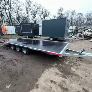 Trailer FLAT 6 M, 3500 kg, drept, cu tego ,rampe alu Livrare expres