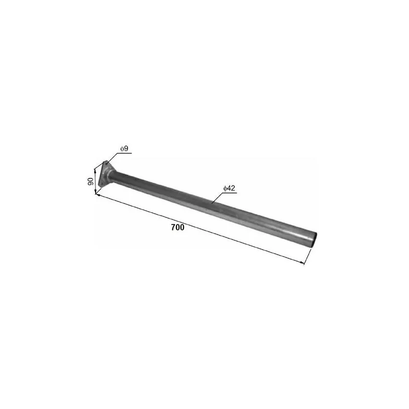 Bestseller ȚEAVĂ SUPORT ARIPAJ DREPT FI 42 x 750 MM