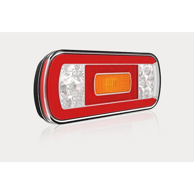 Super ofertă LAMPĂ SPATE LED UNIVERSALĂ 12-36V 6 FUNCȚII CU PROIECTOR DE CEAȚĂ, LENTILĂ TRANSPARENTĂ, CABLU 1 M
