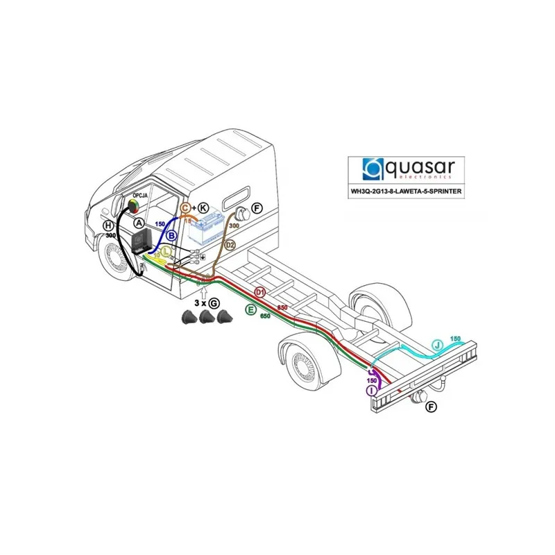 Comandă acum KIT DE MONTARE CABLAJ REMORCA MERCEDES SPRINTER, RENAULT MASTER