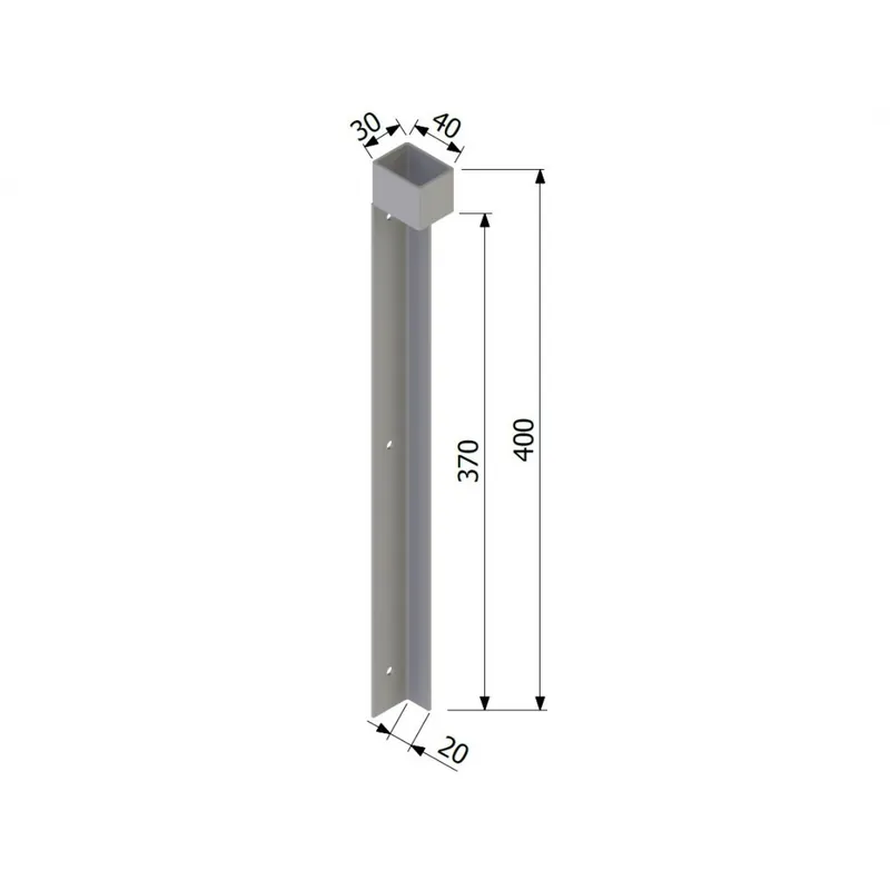 Ofertă exclusivă Profil de unghi drept galvanizat pentru închidere 400