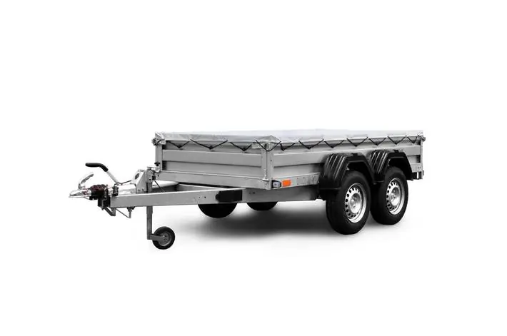 Remorcă de marfă cu sistem de frânare ZASLAW 330TH 2×1350 kg Super ofertă