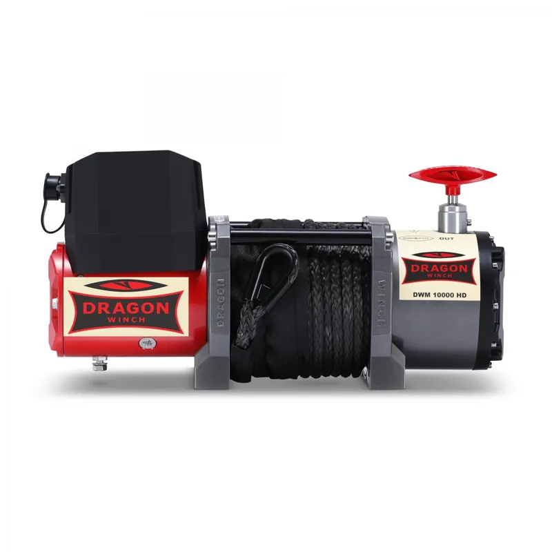 Troliu Dragon Winch Maverick 10000 HD 12V cu cablu sintetic Reducere specială
