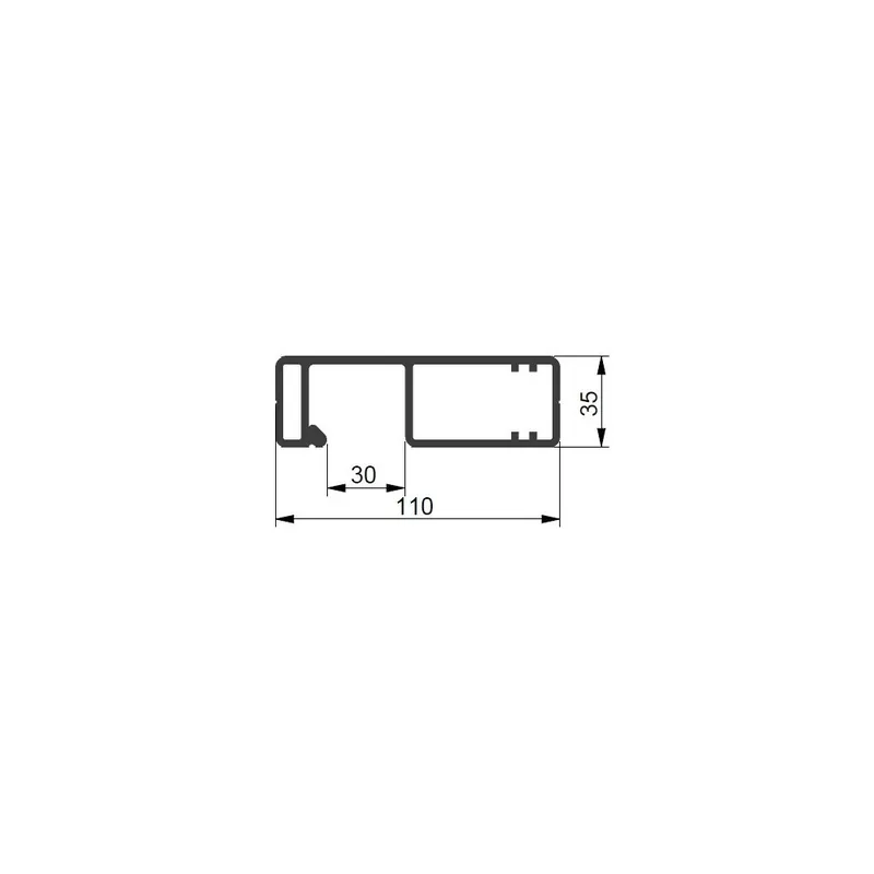 Profil CS MINI 110×35 2550 MM gradul 2 Disponibil imediat