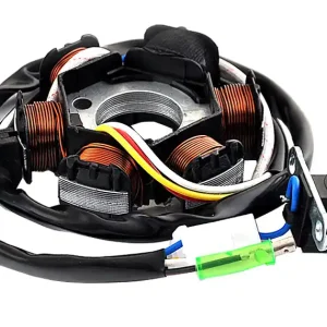 Retur gratuit Stator Peugeot Buxy/Speedfight/GY6 50-80cc, 4T-motor orizontal (6 bobine+senzor scanteie)