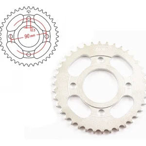 Preț mic Pinion transmisie spate 428-38T