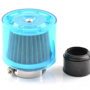 Filtru aer sport cu protectie plastic albastra Ø35mm Reducere extra
