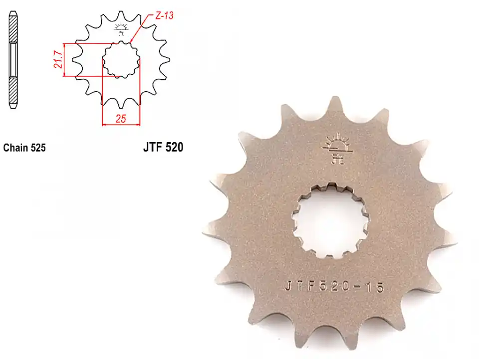 Pinion transmisie fata 525/15T, JTF520 Preț mic
